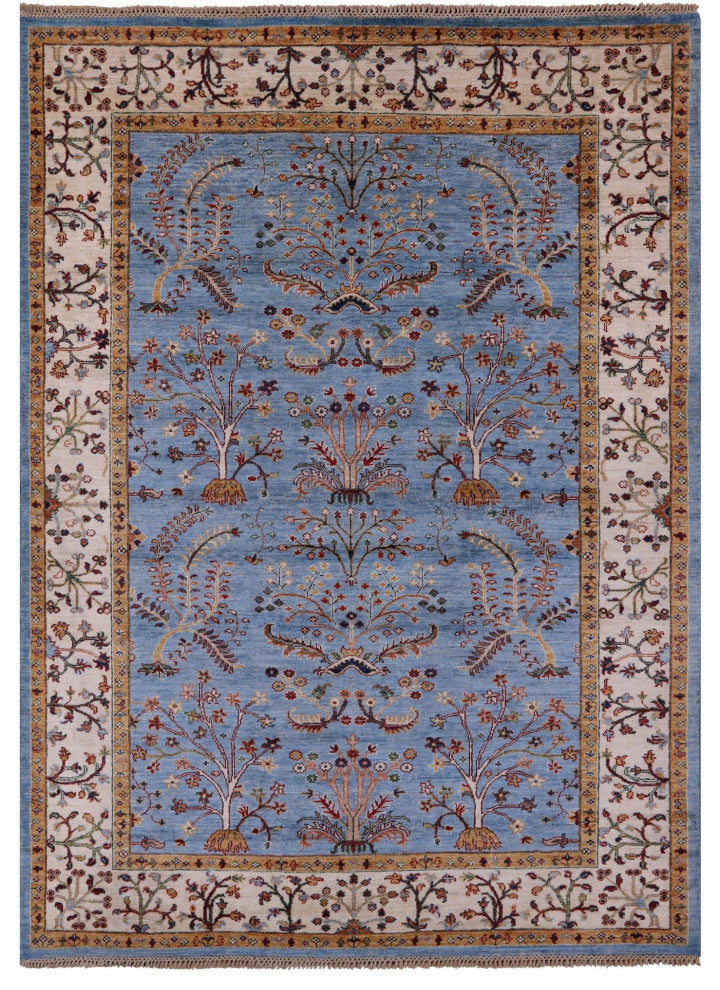 5' 10" X 7' 10" Handmade Persian Tabriz Wool Rug Q7759
