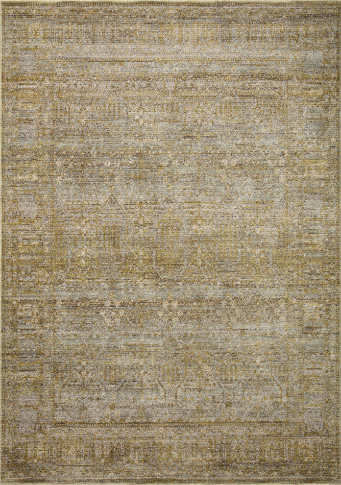 Jean Stoffer x Loloi Bradbury Dove / Gold 11''-6" x 15''-6" Area Rug