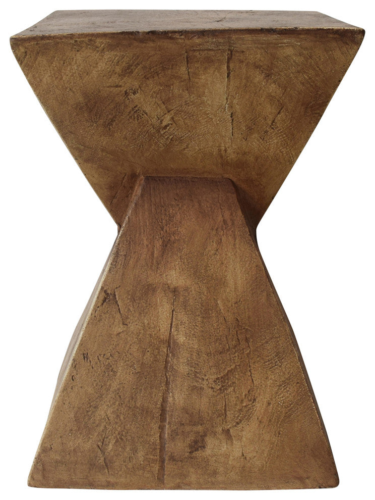 GDF Studio Jerod Indoor Lightweight Concrete Accent Table, Natural