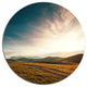 Pathway Over Mountains At Sunset, Landscape Round Wall Art, 11"