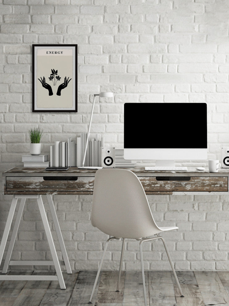 "Everything Is Energy" Framed Painting Print, 12x18