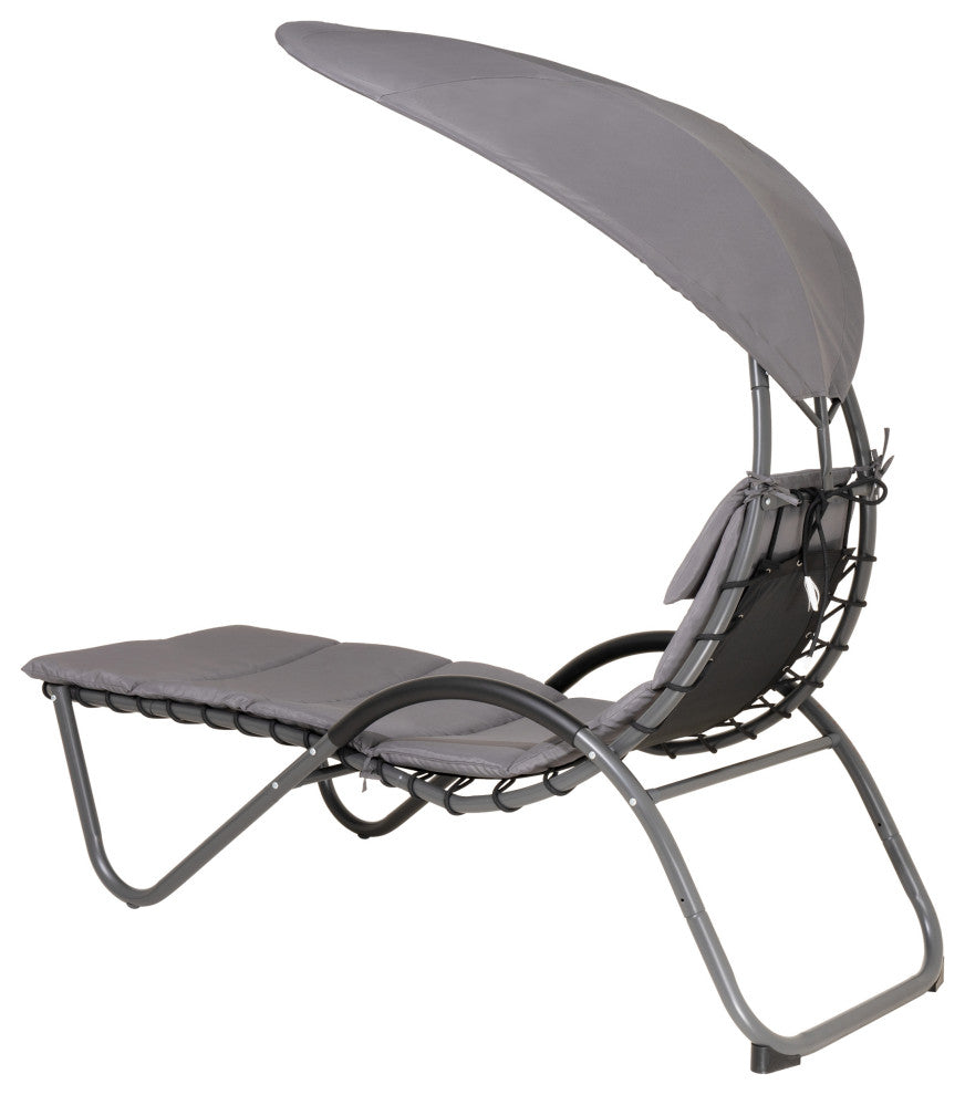 Outdoor Patio Lounge Chair, Canopy
