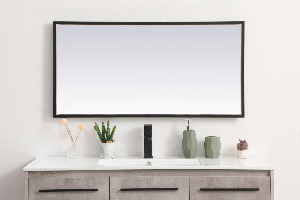 Modern Black Led Mirror