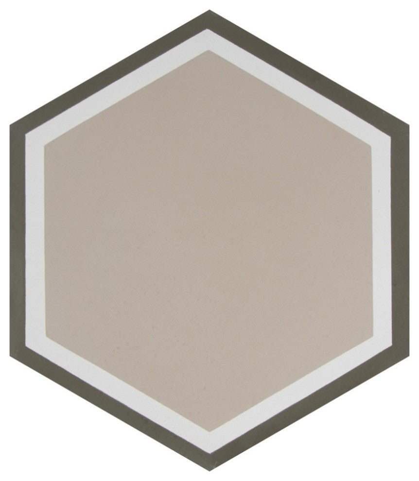 Cemento Hex Holland Channel Cement Floor and Wall Tile