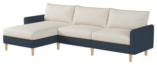 L-Shaped Linen Sectional Sofa with High-Elasticity Cotton Backrest