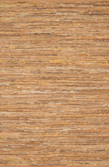 Natural Leather & Jute, Edge Area Rug, Tan, 5'x7'6"