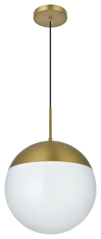 Elegant Lighting LD6044 Eclipse 14"W Pendant - Satin Gold