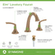 Elm Lavatory Faucet, Brushed Bronze, Push Pop Drain