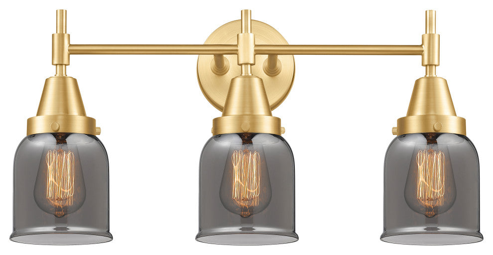 Innovations 447-3W-SG-G53-LED 3-Light Bath Vanity Light, Satin Gold