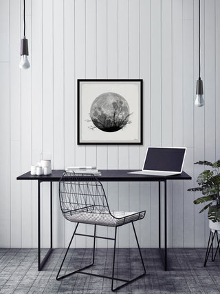 "Forest Moon" Framed Painting Print, 32"x32"