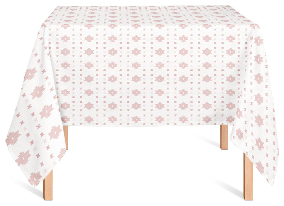 Hand Drawn Southwest Shapes Pink 2 58x58 Tablecloth