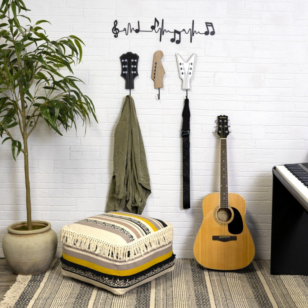 Set of Three Guitar Headstock Wall Hooks