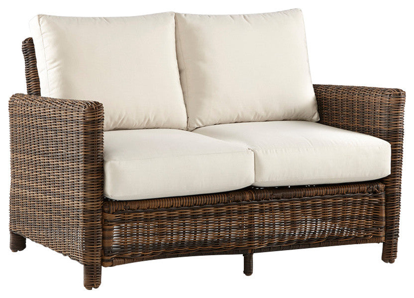 Del Ray Loveseat in Canvas Crimson