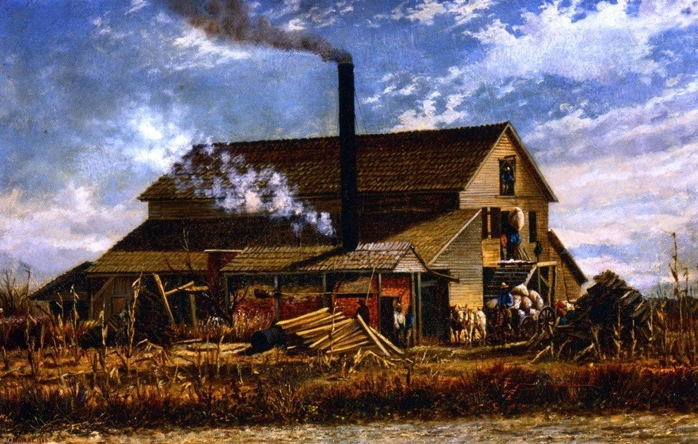 William Aiken Walker Cotton Gin Adams County Mississippi Wall Decal