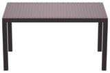 Compamia Orlando Outdoor Rectangle Dining Table, Brown