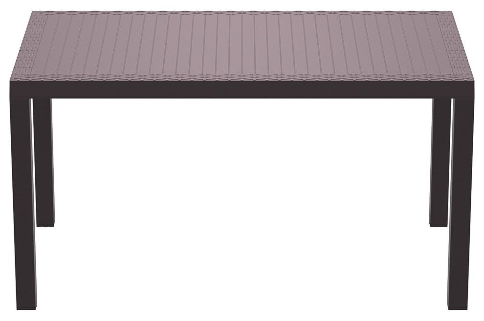 Compamia Orlando Outdoor Rectangle Dining Table, Brown
