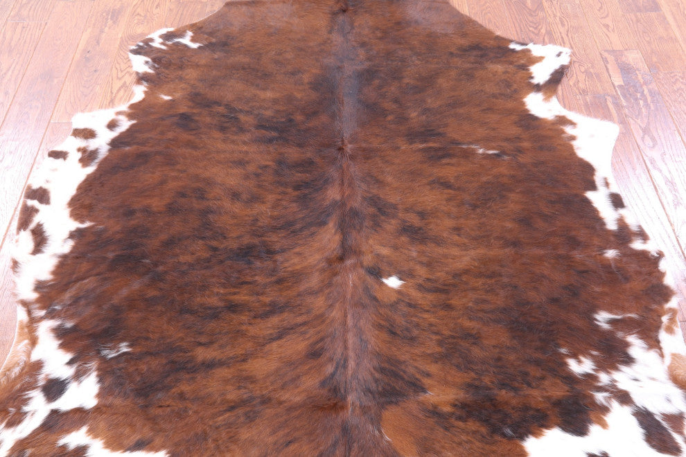 6' 7" X 6' 2" Natural Cowhide Rug C1952