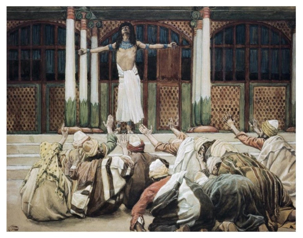 "Joseph Maketh Himself Known To His Brethren" Print by James Tissot, 32"x25"