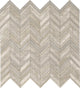 White Quarry Chevron 12X12 Marble Mosaic, 10 Sheets
