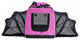 Hounda Accordion Collapsible Dual-Sided Expandable Pet Crate, Pink, Small