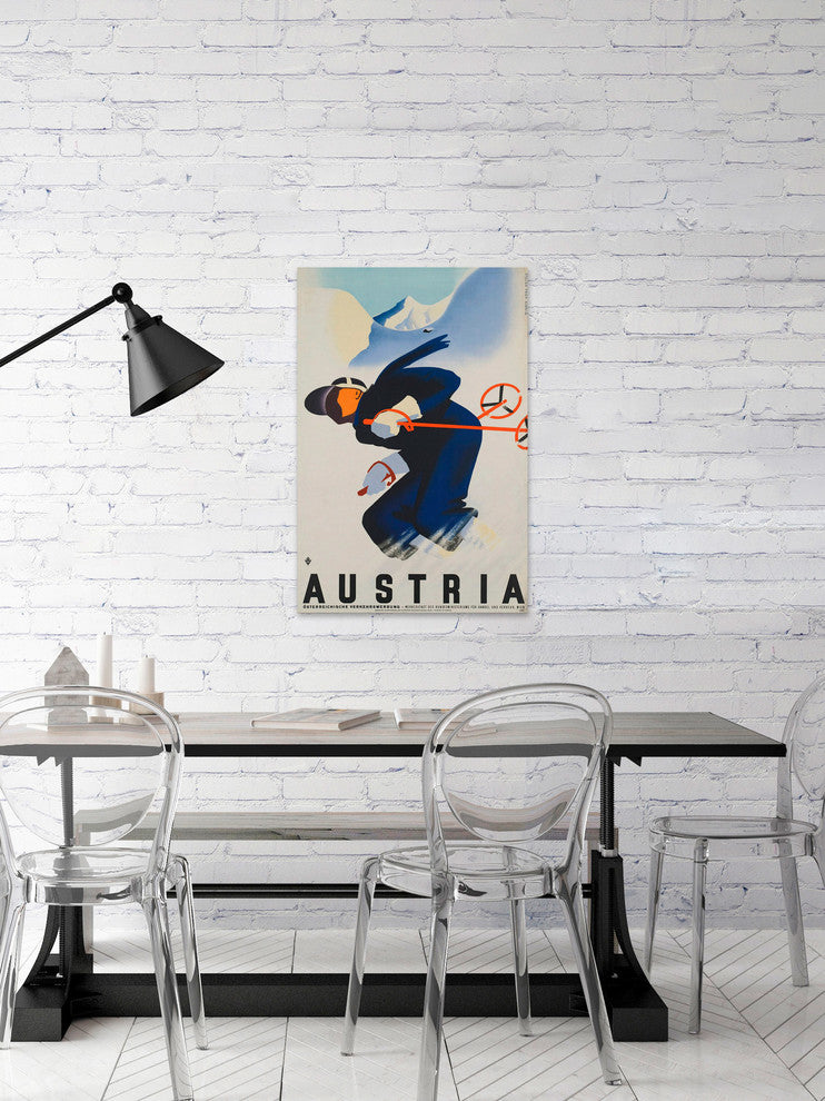 "Austria" Painting Print on Wrapped Canvas, 16"x24"