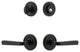 Ageless Iron Loch Rosette Combo Pack Lance Lever, Black Iron