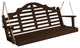 Pine Marlboro Porch Swing, Walnut Stain, 4 Foot