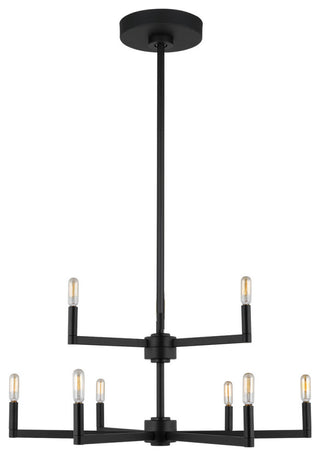 Fullton 9-Light Chandelier, Midnight Black