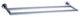 Lacava Ronda Collection Double Towel Bar, Polished Chrome