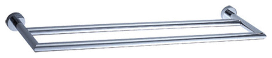 Lacava Ronda Collection Double Towel Bar, Polished Chrome