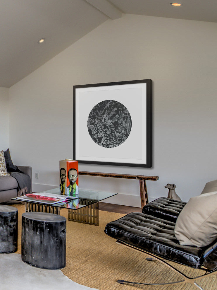 Marmont Hill, "Abstraction" by Bryon White Framed Painting Print, 24x24