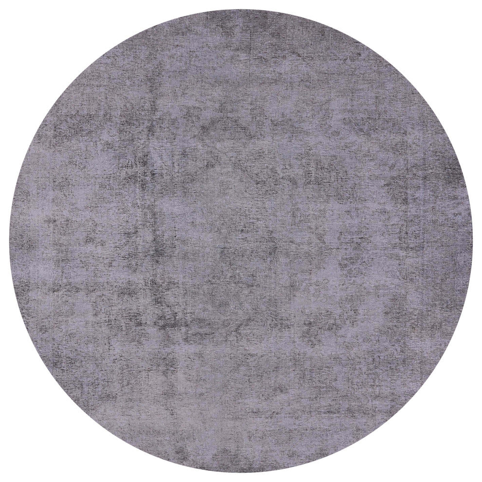 Ahgly Company Indoor Round Mid-Century Modern Area Rugs, 5' Round