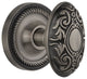 Nostalgic Passage-Rope Rose-Victorian Knob-Antique Pewter, NW-702531
