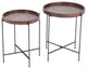 Capri 2-Piece Round Accent Tables Set