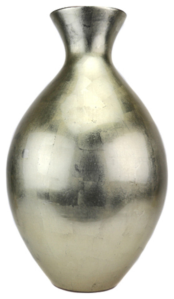 Regal Ceramic Vase Glazed Gold