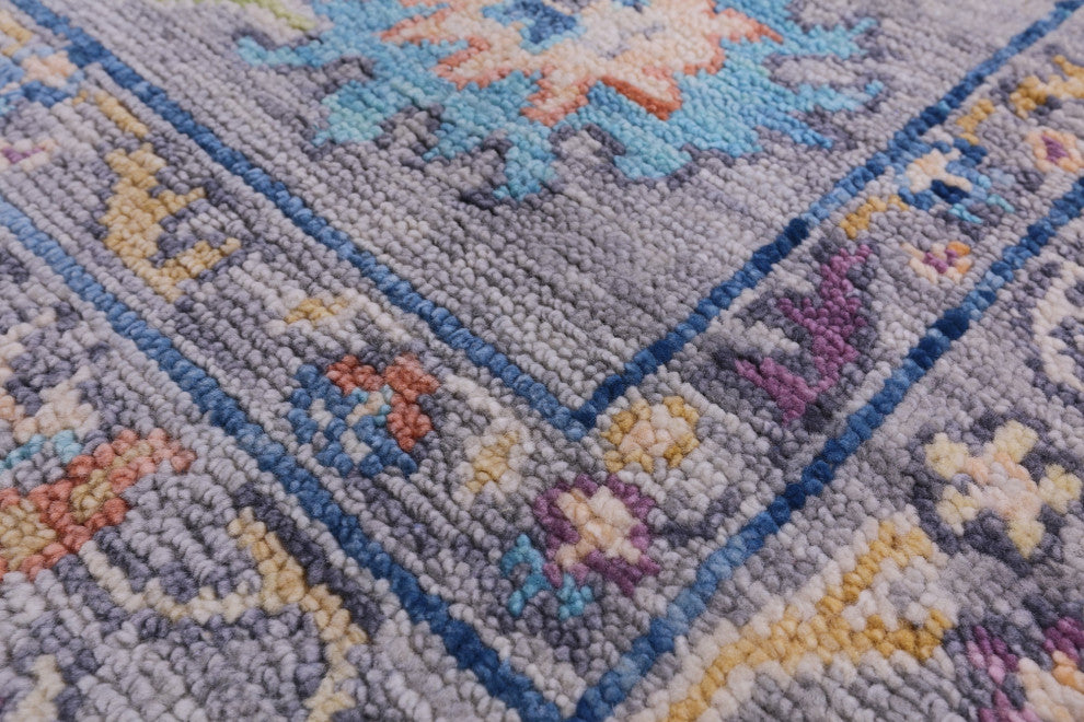 6' 0" X 9' 3"  Turkish Oushak Hand Knotted Wool Rug - Q15602