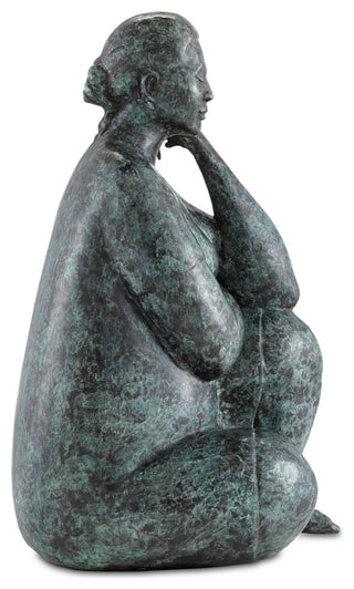 Lady Meditating Bronze