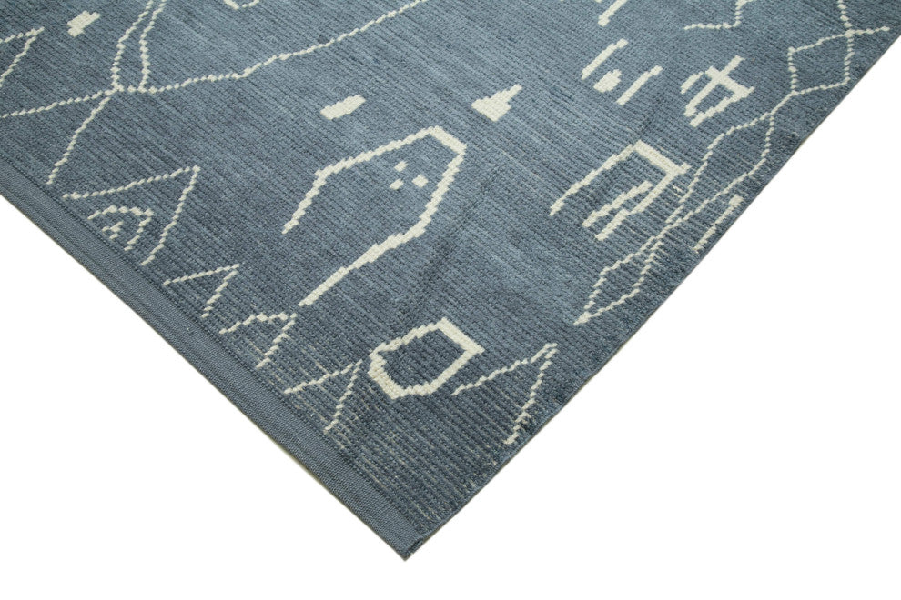 Rug N Carpet - Handmade Unique 9' 10'' x 14' 1'' Moroccan Area Rug