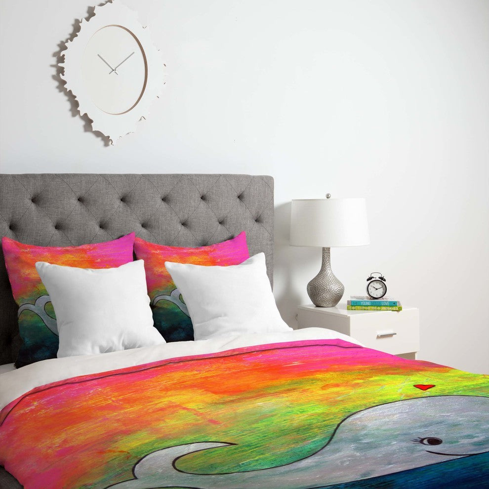 Deny Designs Sophia Buddenhagen I Whale Always Remember You Duvet Cover - Lightw