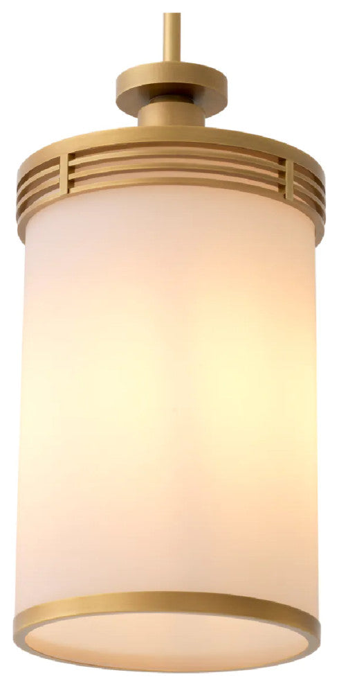White Glass Modern Pendant Lamp, Eichholtz Fayence