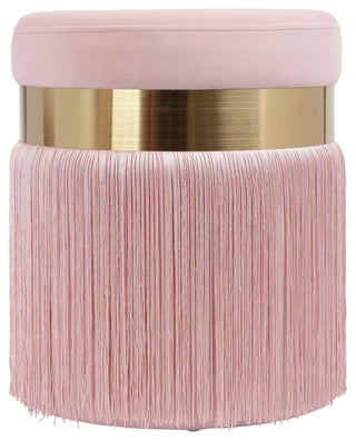 Melody Blush Tasseled Ottoman