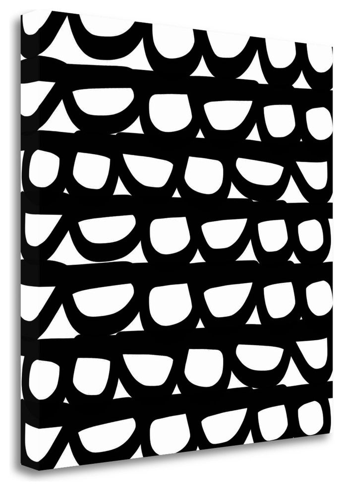 "Pebble Square" By Linda Woods,Ready to Hang Giclee Print on Gallery Wrap Canvas