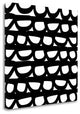 "Pebble Square" By Linda Woods,Ready to Hang Giclee Print on Gallery Wrap Canvas