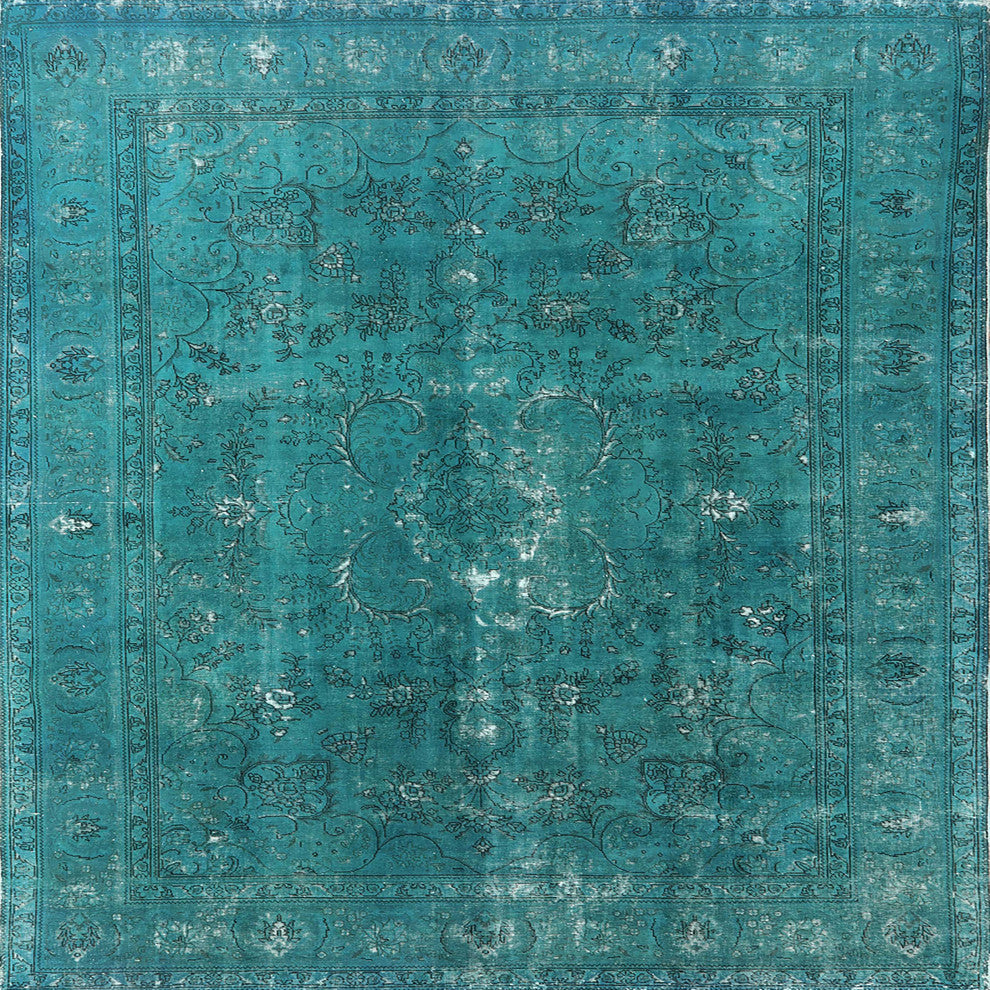 Ahgly Company Indoor Square Mid-Century Modern Area Rugs, 7' Square