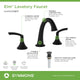 Elm Lavatory Faucet, Matte Black, Push Pop Drain