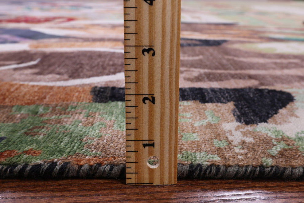 Polo Hand Knotted Wool and Silk Rug 8' 0" X 10' 2" Q9103