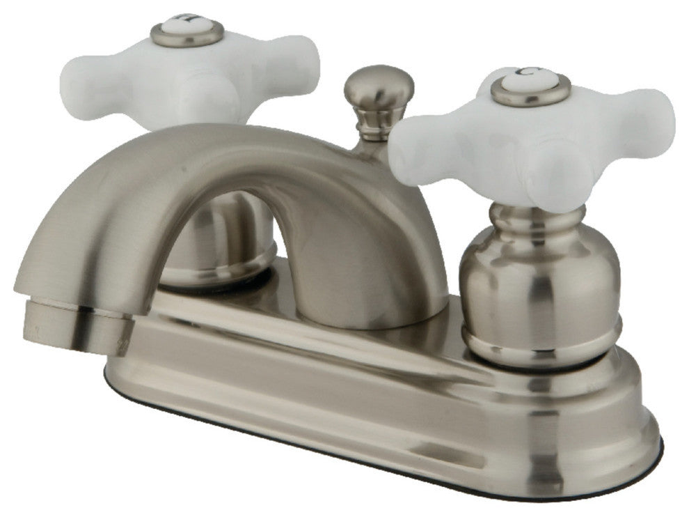 Kingston Brass 4" Centerset Bathroom Faucet, Brushed Nickel