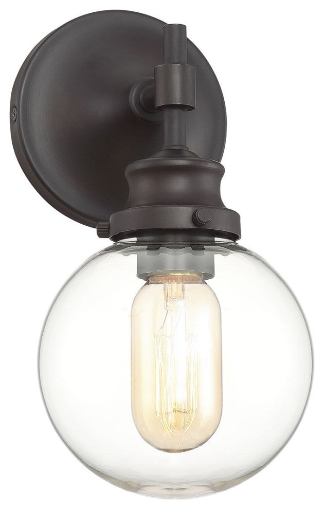 Savoy House Meridian 1 Light Wall Sconce Oil Rubbed Bronze