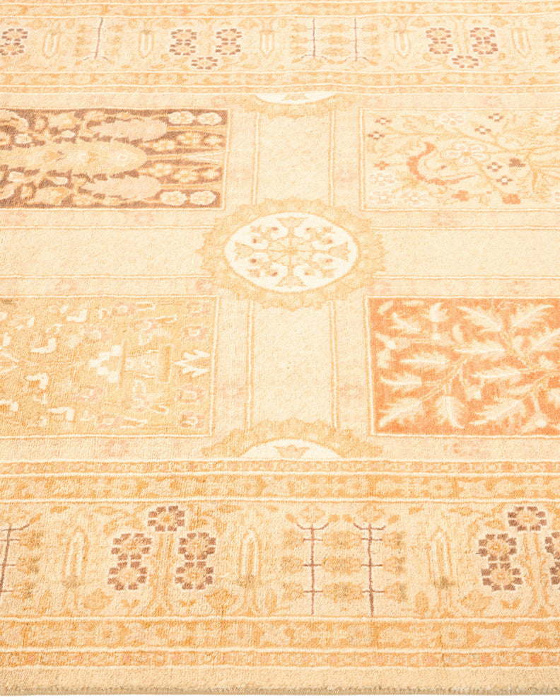 Baranagar, One-of-a-Kind Hand-Knotted Area Rug Ivory, 3'0"x9'2"