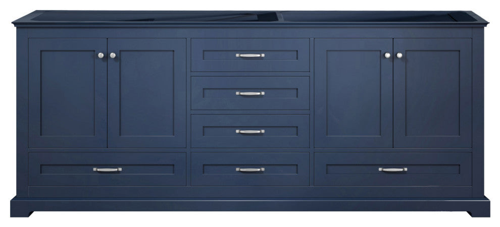 Dukes 80" Vanity Cabinet Only, Navy Blue